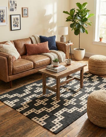 4' 1 x 6' 1 Hand Woven Kilim Wool Rug
