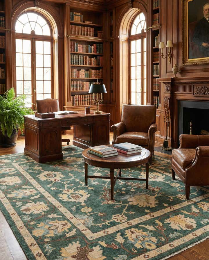 8' 7 x 10' 2 Hand Knotted Peshawar Ziegler Rug