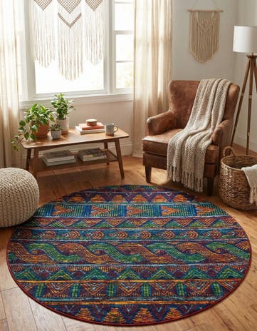 4' x 4' Calypso Round Rug