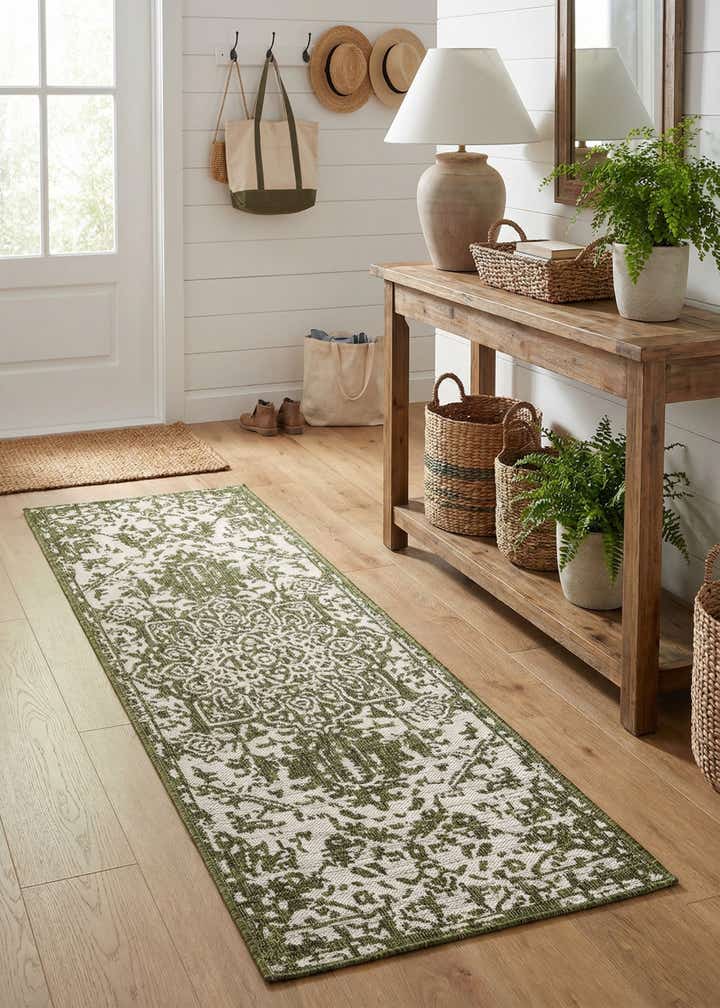 2' x 6' Easy-Clean Jill Zarin Dubai Indoor / Outdoor Runner Rug