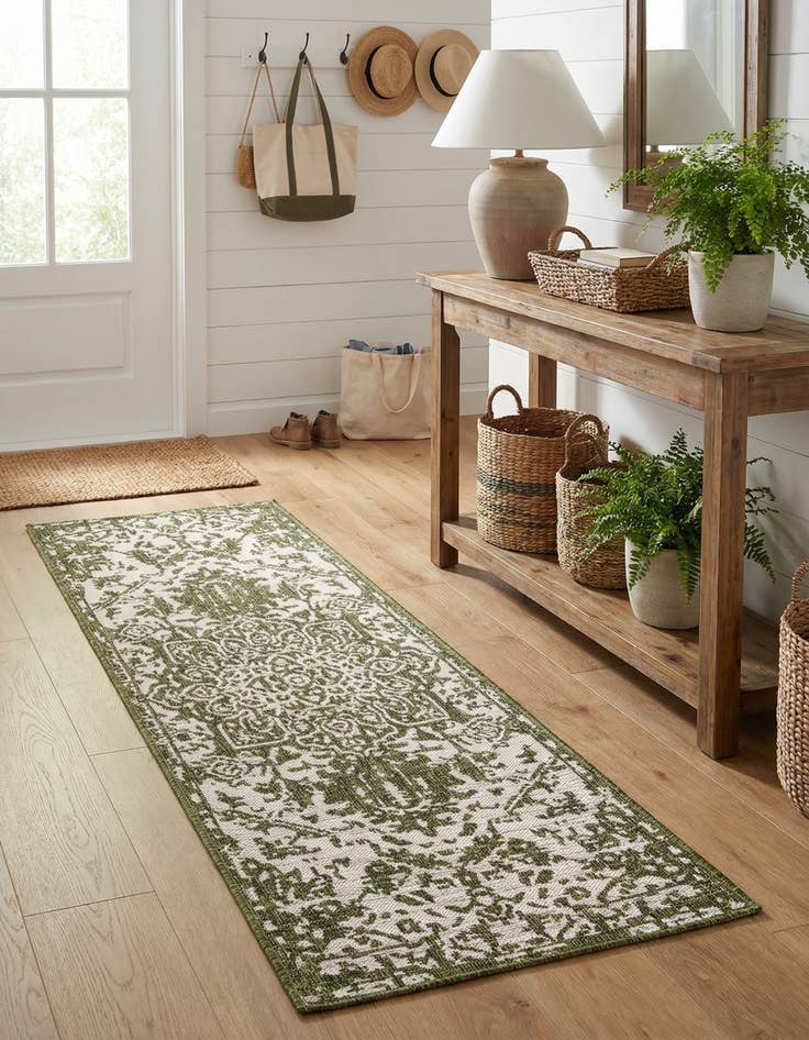 Detail image of 2' x 6' Easy-Clean Jill Zarin Dubai Indoor / Outdoor Runner Rug