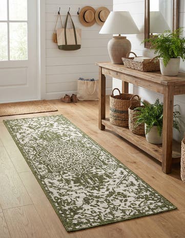 2' x 6' Easy-Clean Jill Zarin Dubai Indoor / Outdoor Runner Rug