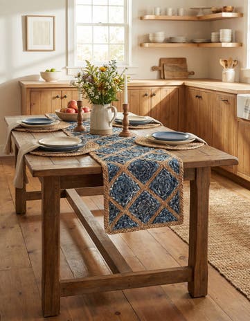 1' 2 x 5' 1 Handmade Braided Jute Table Runner Rug