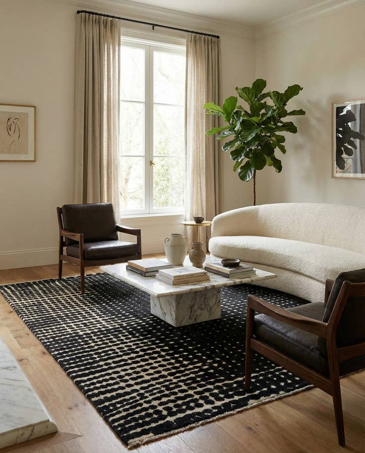 Detail image of 8' x 10' Hand Knotted Darya Wool Rug