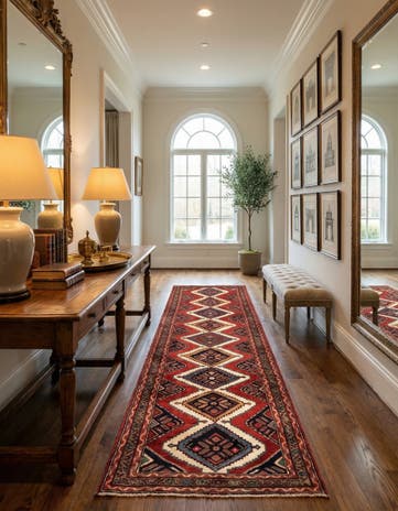 3' 2 x 10' 4 Ardabil Wool Runner Rug
