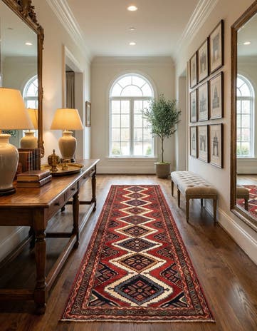 3' 2 x 10' 4 Ardabil Wool Runner Rug