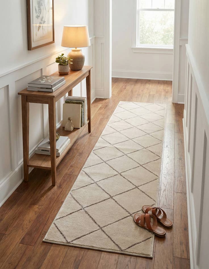 Detail image of  2' x 8' Vogue Geo Runner Rug