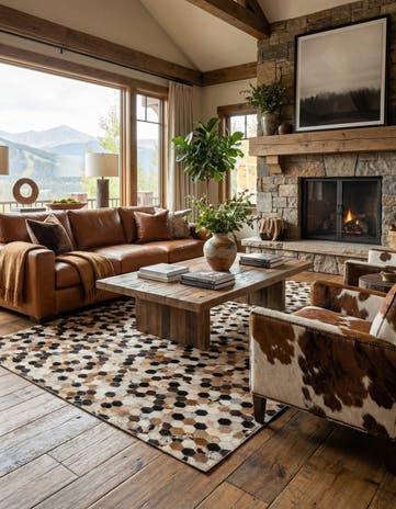 5' 1 x 7' 11 Cowhide - Patchwork Rug