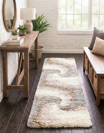 2' x 6' 7 Soft Touch Shag Runner Rug