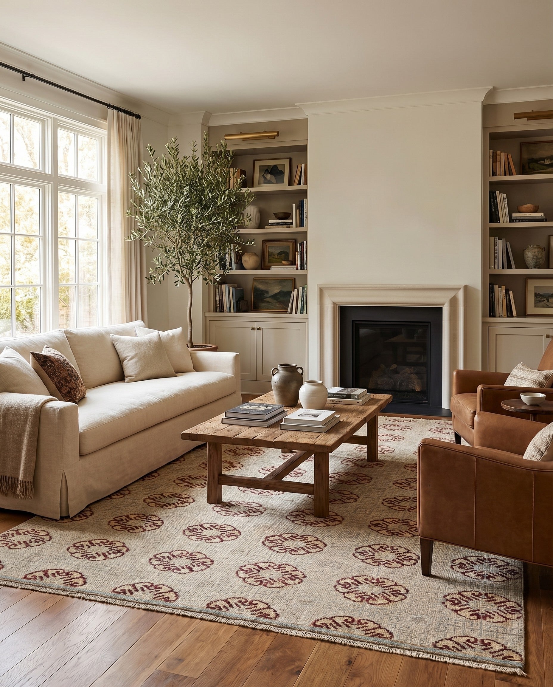 5' 5 x 8' 2 Hand Knotted Darya Wool Rug