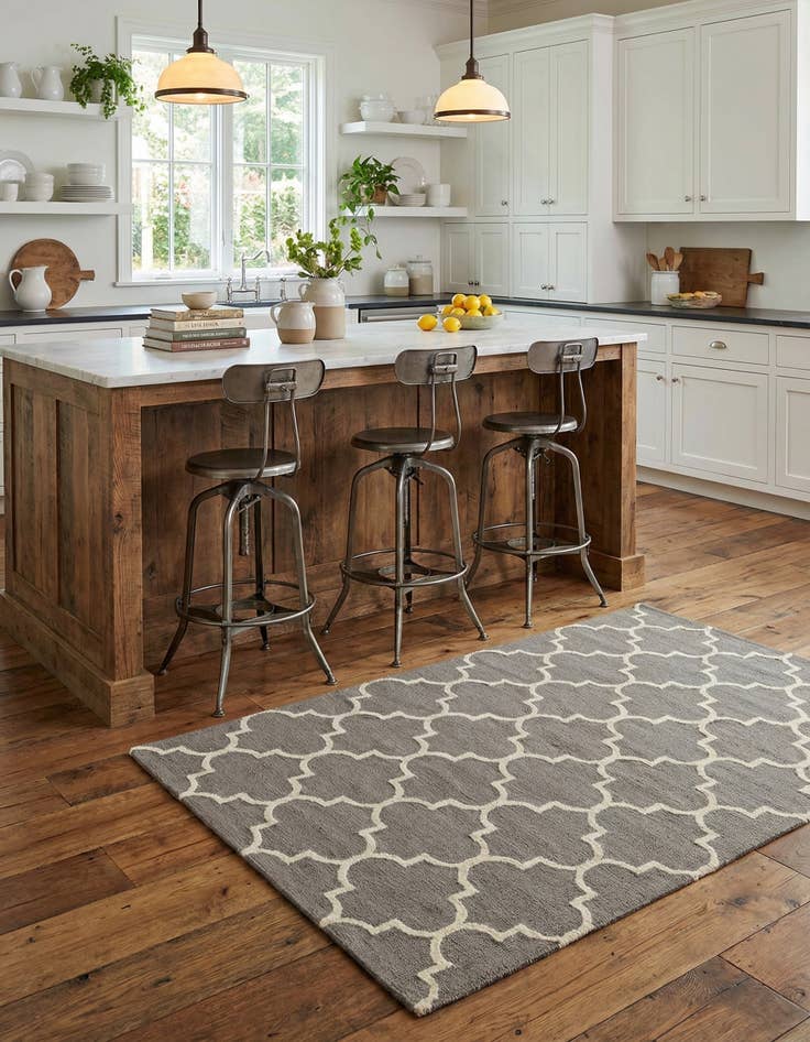 Detail image of 5' x 8' 1 Luna Wool Rug