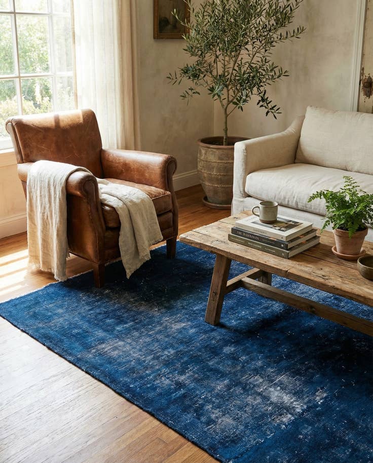 Detail image of 3' 5 x 6' 5 Hand Knotted Ultra Vintage Persian Wool Rug