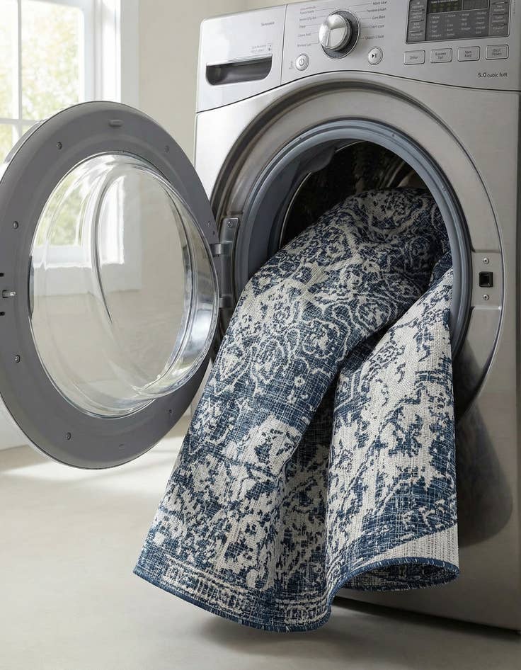 Detail image of 7' 10 x 10'  Washable Jill Zarin Dubai Indoor / Outdoor Oval Rug