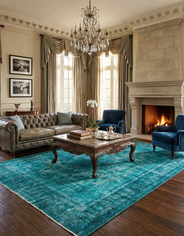 9' 9 x 13' Vintage Royal Wool Rug