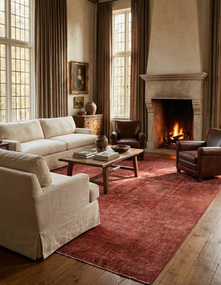 Detail image of 9' 6 x 12' 3  Hand Knotted Ultra Vintage Persian Wool Rug