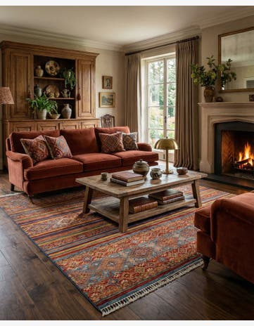 5' 10 x 8' 11 Torkman Wool Rug