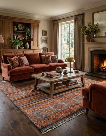 5' 10 x 8' 11 Torkman Wool Rug