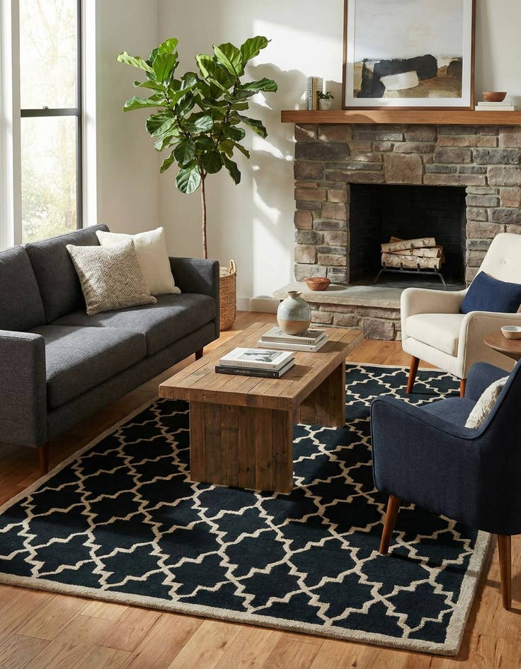 Detail image of 5' x 7' 11 Luna Wool Rug