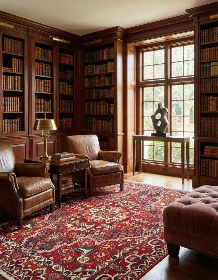 Detail image of 5' 1 x 6' 11  Hand Knotted Bachtiar Persian Wool Rug