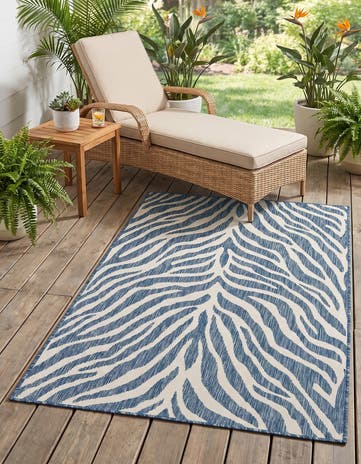 3' x 5' 3 Easy-Clean Safari Indoor / Outdoor Rug