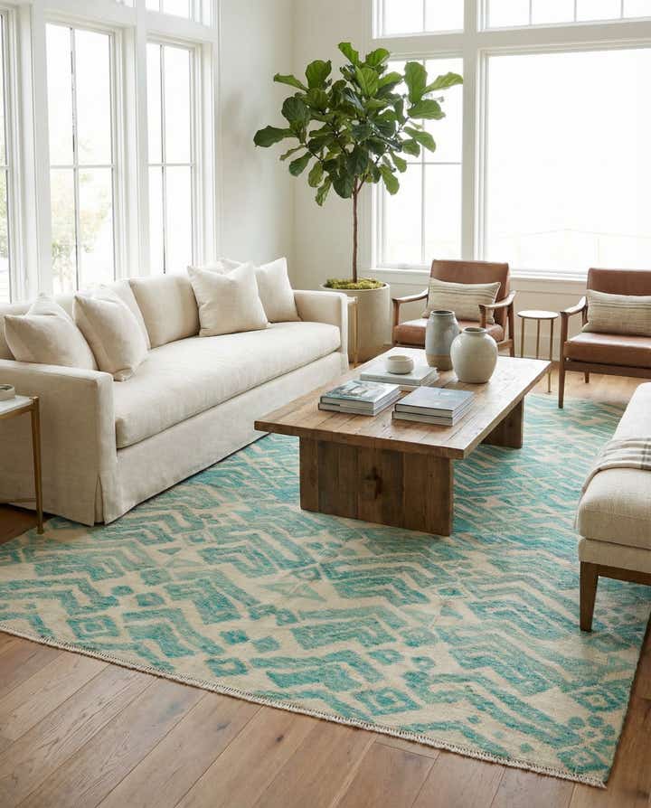 8' 2 x 10' Hand Knotted Darya Wool Rug