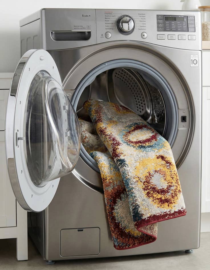 Detail image of  4' 1 x 6' 1 Kamala Washable Rug