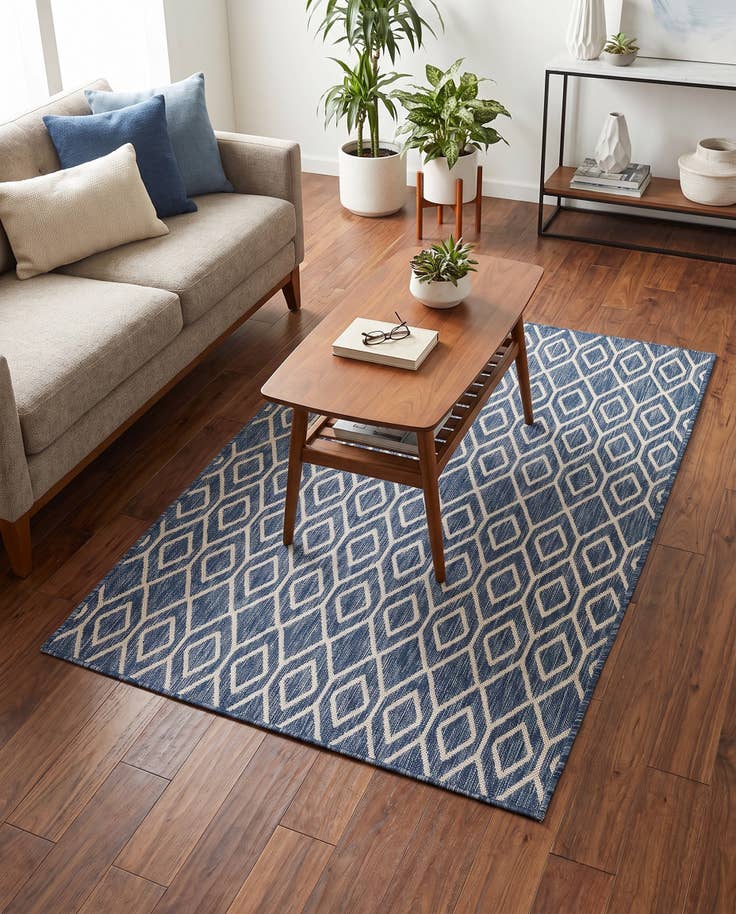 Detail image of 4' x 6' Easy-Clean Jill Zarin Turks and Caicos Indoor / Outdoor Rug
