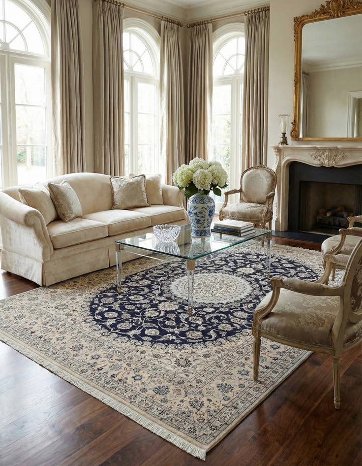 Detail image of  6' 10 x 9' 10 Nain Rug