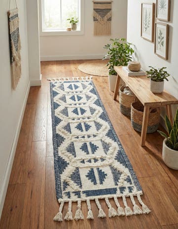 2' 2 x 8' 2 Hand Woven Arizona Wool Runner Rug
