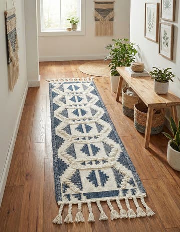 2' 2 x 8' 2 Hand Woven Arizona Wool Runner Rug