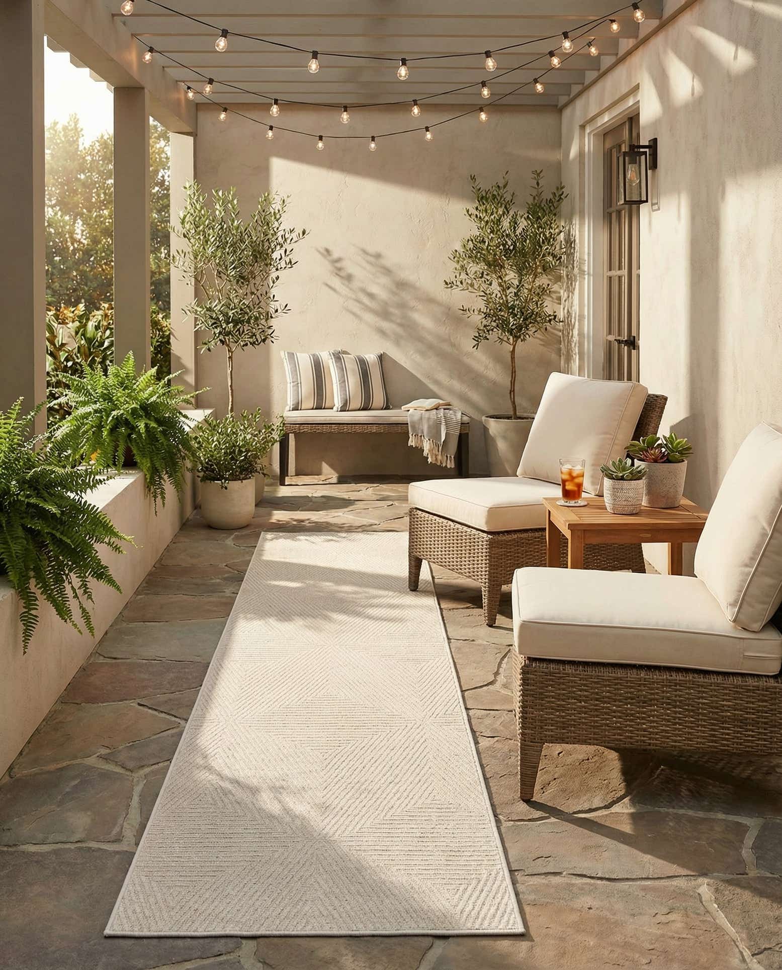 2' 7 x 10' Easy-Clean Sabrina Soto Indoor / Outdoor Runner Rug
