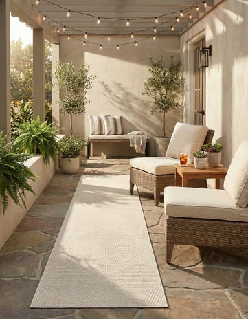 2' 7 x 10' Easy-Clean Sabrina Soto Indoor / Outdoor Runner Rug