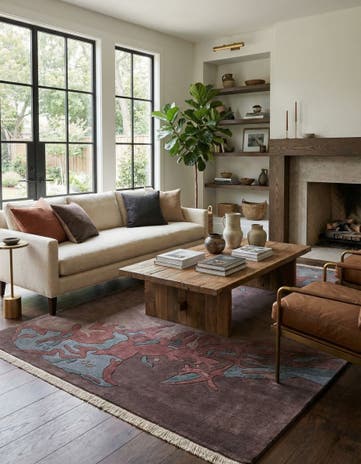 5' 8 x 7' 11 Hand Knotted Tibet Wool Rug