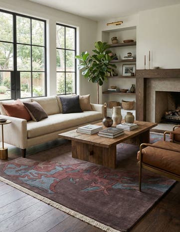 5' 8 x 7' 11 Hand Knotted Tibet Wool Rug