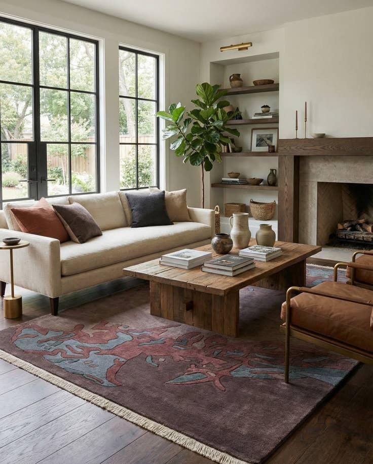 Detail image of 5' 8 x 7' 11 Hand Knotted Tibet Wool Rug