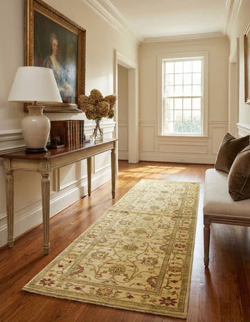 3' x 9' 5 Hand Knotted Peshawar Ziegler Runner Rug