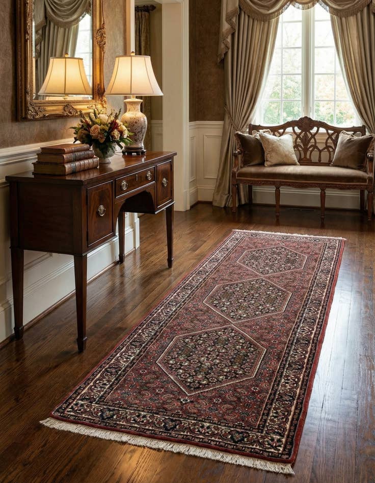 Detail image of 2' 6 x 6' 11 Bidjar fine Wool Runner Rug