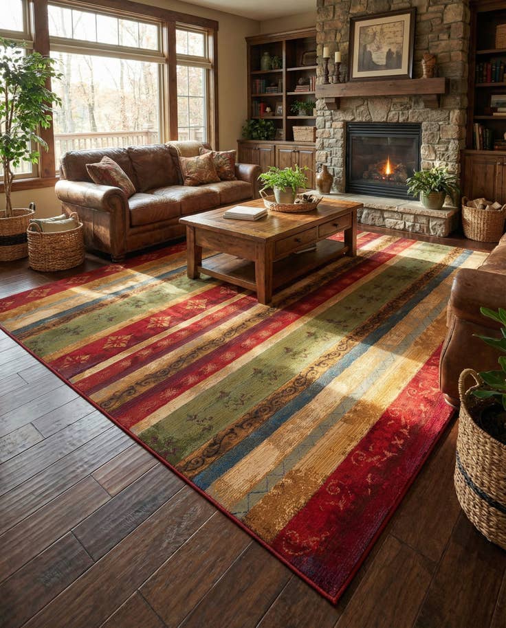 Detail image of 10' x 13' Easy-Clean Modern Indoor / Outdoor Rug