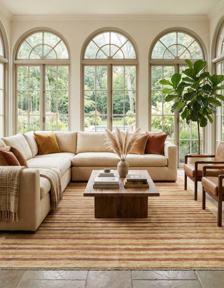 Detail image of  8' x 9' 7 Juma Wool Rug