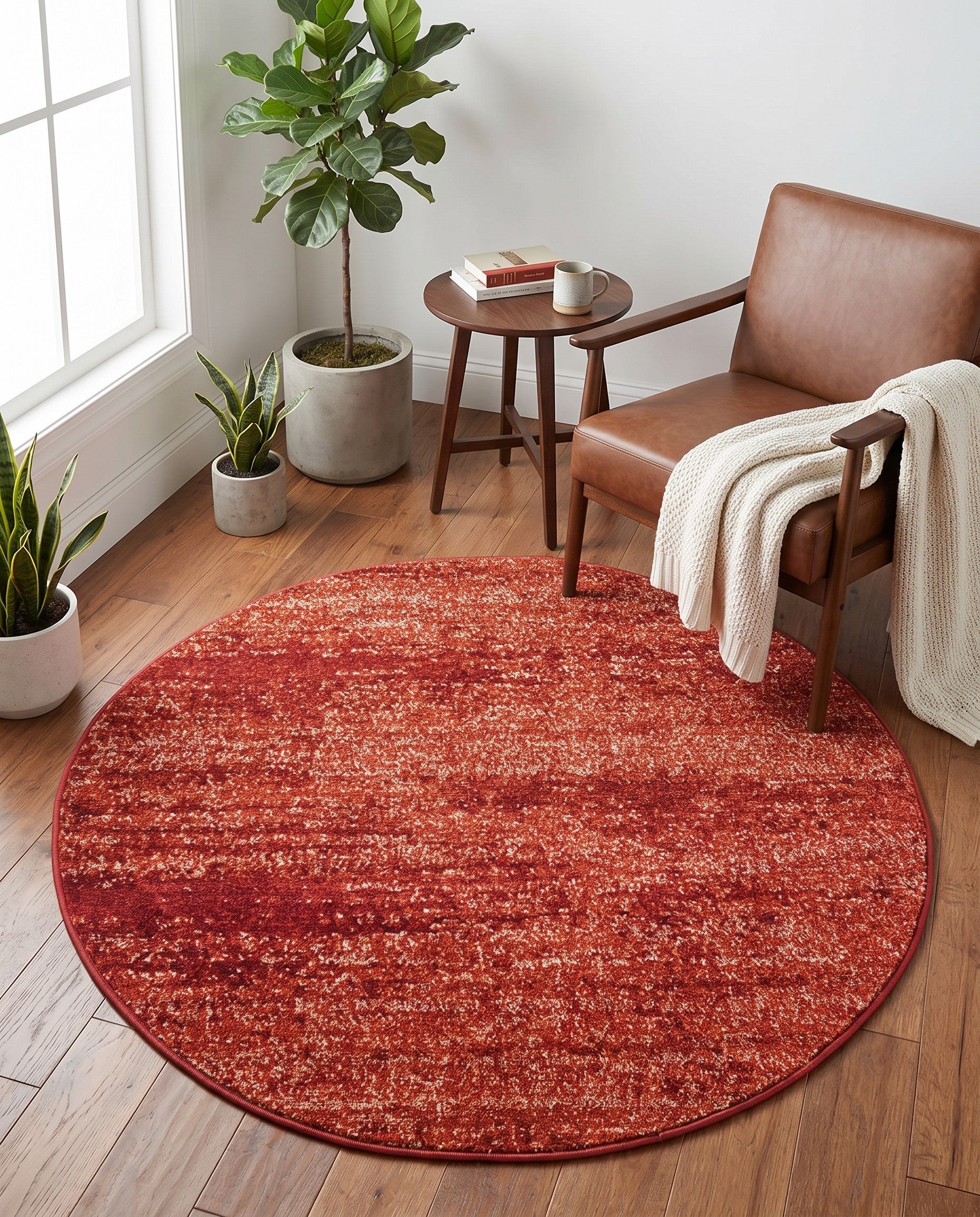 4' x 4' Angelica Round Rug
