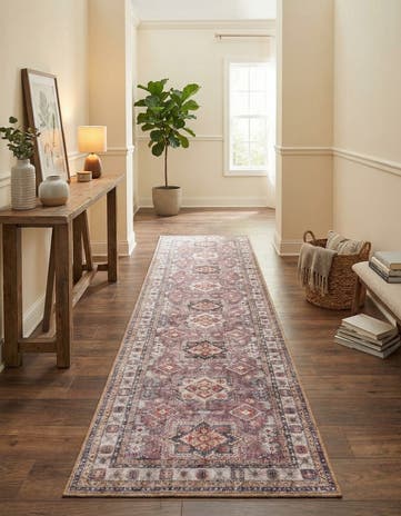 2' 7 x 10' Washable Timeless Runner Rug