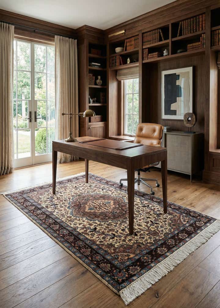 4' 1 x 6' 1 Hand Knotted Bokhara Oriental Rug