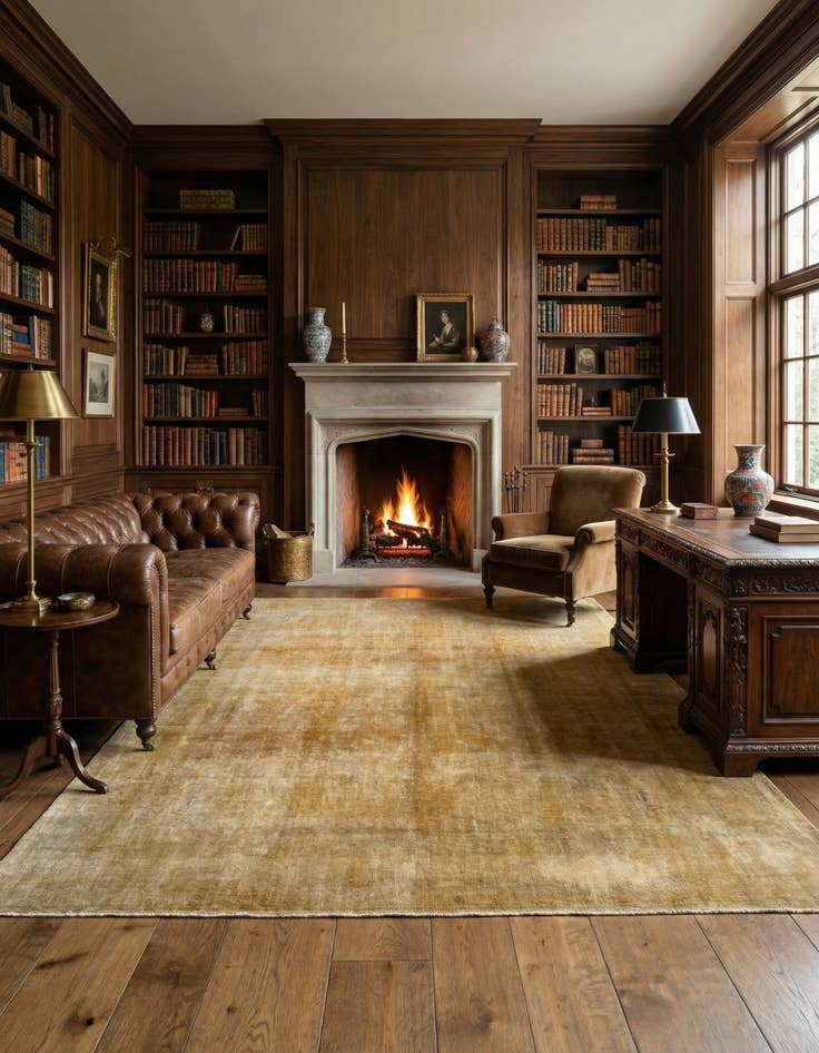 Detail image of 9' 8 x 13'  Hand Knotted Vintage Royal Persian Wool Rug