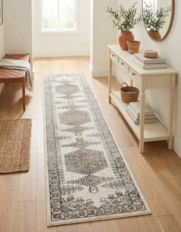 Ivory Highbury Runner Rug