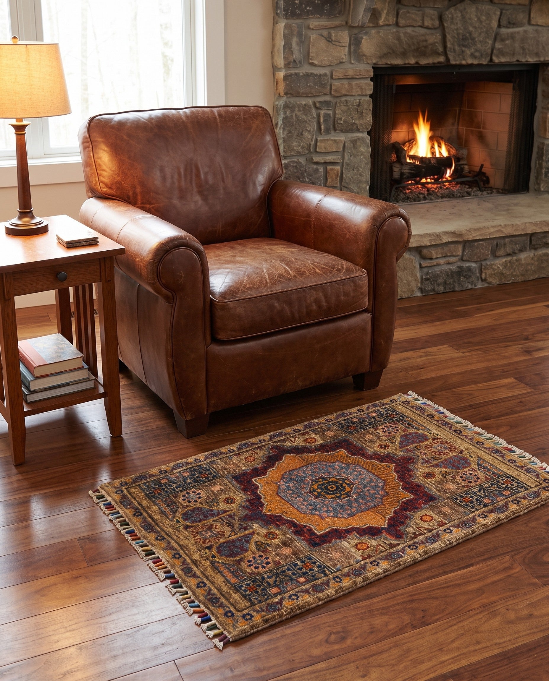 2' x 3' 3 Hand Knotted Ariana Ziegler Rug