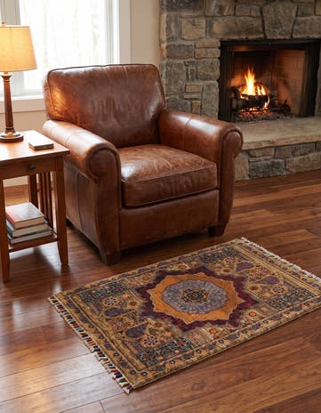 2' x 3' 3 Hand Knotted Ariana Ziegler Rug