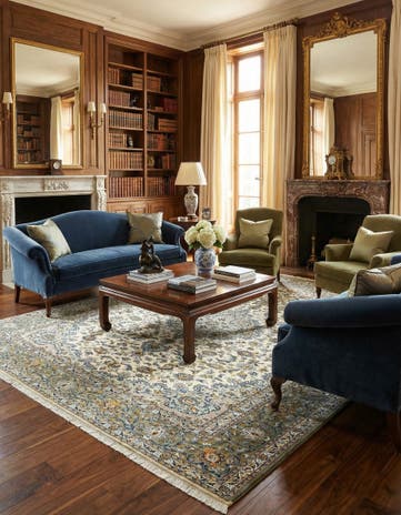 9' 8 x 12' 10 Kerman Wool Rug