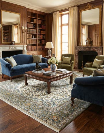 9' 8 x 12' 10 Kerman Wool Rug