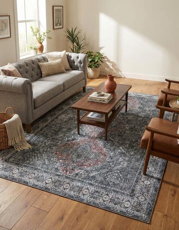 6' 1 x 9' Washable Timeless Rug