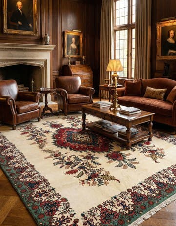 9' 9 x 12' 11 Tabriz Wool Rug